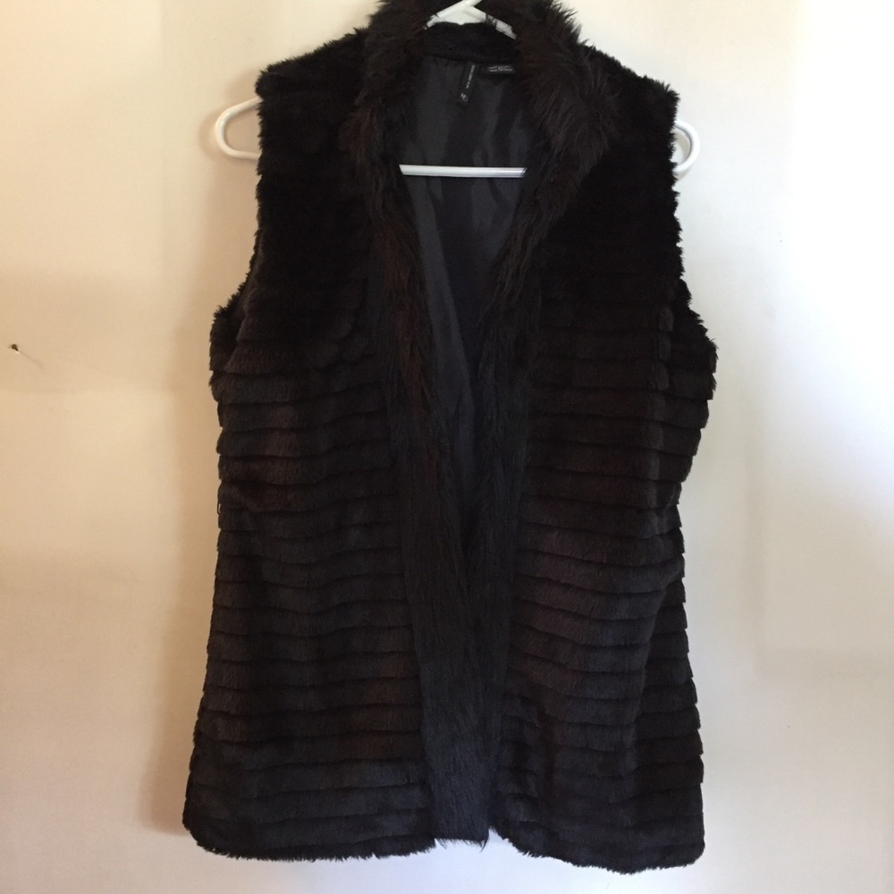 New directions faux fur vest